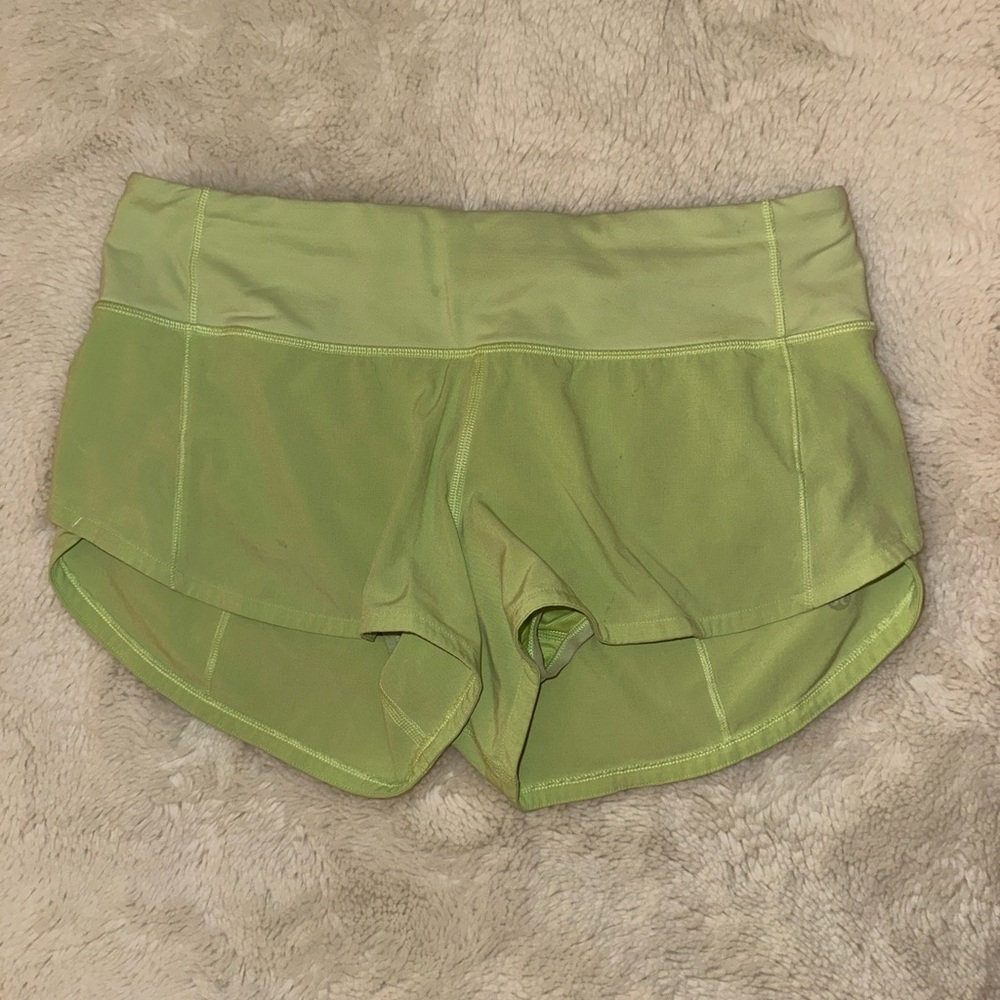 Lululemon Athletica Lime Green Athletic Shorts